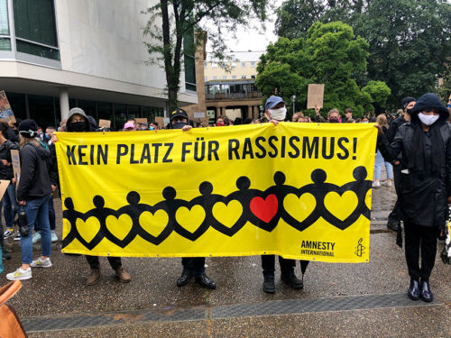 Demo gegen Rassismus in Stuttgart